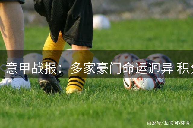 意甲战报：多家豪门命运迥异 积分榜风云变幻